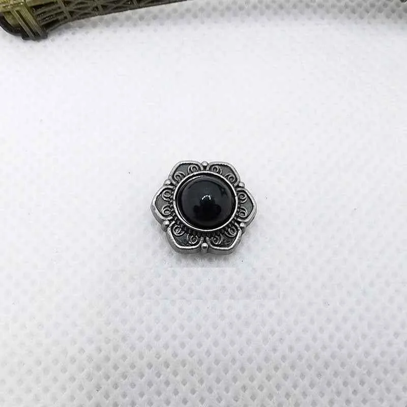 14MM Vintage Silver Turquoise Rivets Antique Metal Studs 40 Pack
