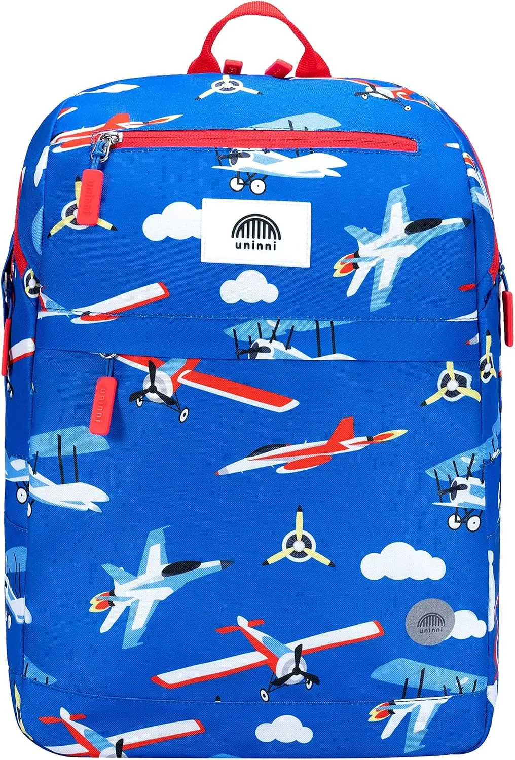 16" Kid's Backpack for Girls and Boys Age 6  with Padded, and Adjustable Shoulder Straps. Fits for Height 3'9" Above Kids (Airplane)