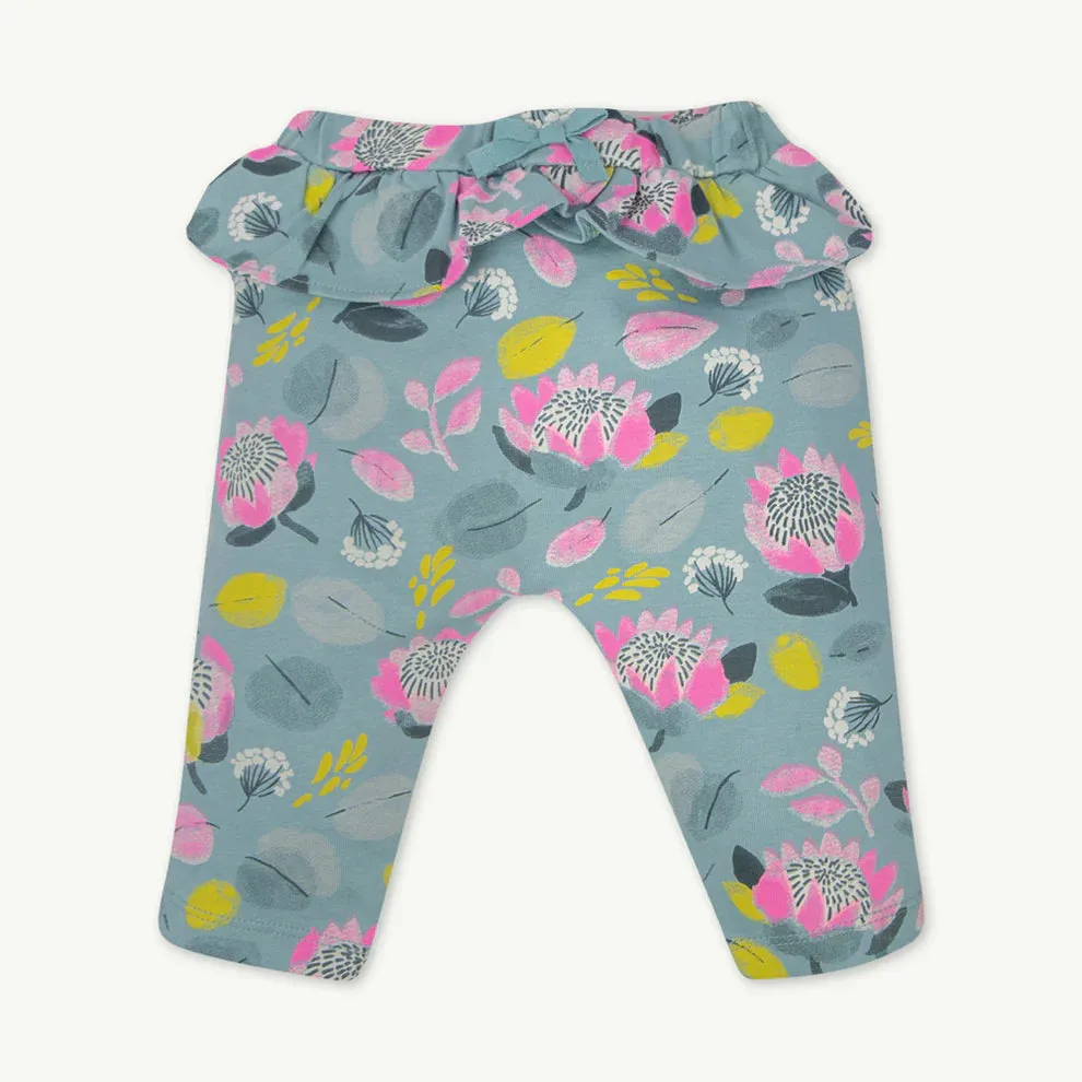 2-Piece Pink Winter Floral Pant Set