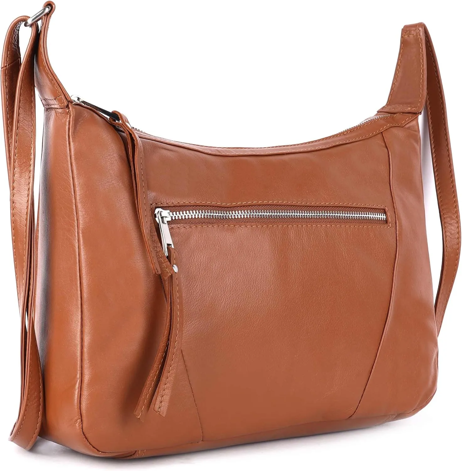 Abby Real Leather Hobo Satchel Handbags Designer Shoulder Purses Crossbody Bag for Women