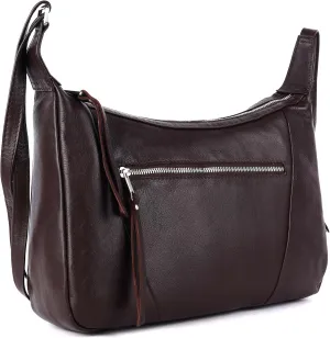 Abby Real Leather Hobo Satchel Handbags Designer Shoulder Purses Crossbody Bag for Women