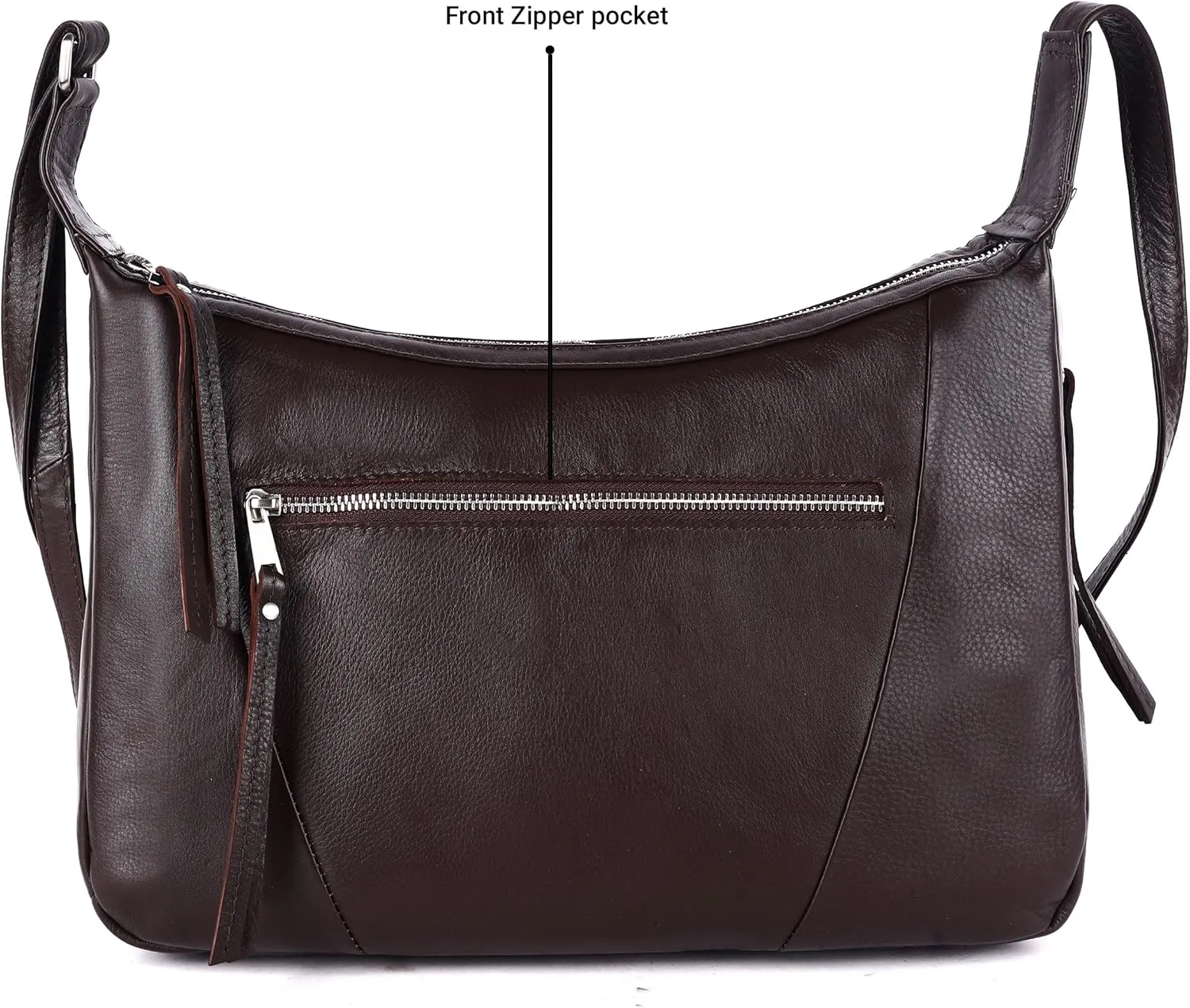 Abby Real Leather Hobo Satchel Handbags Designer Shoulder Purses Crossbody Bag for Women