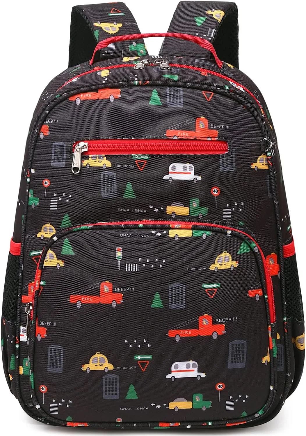 abshoo Car Backpack for Kid Little Small Boys Bookbag Preschool Toddler Backpack (Car)