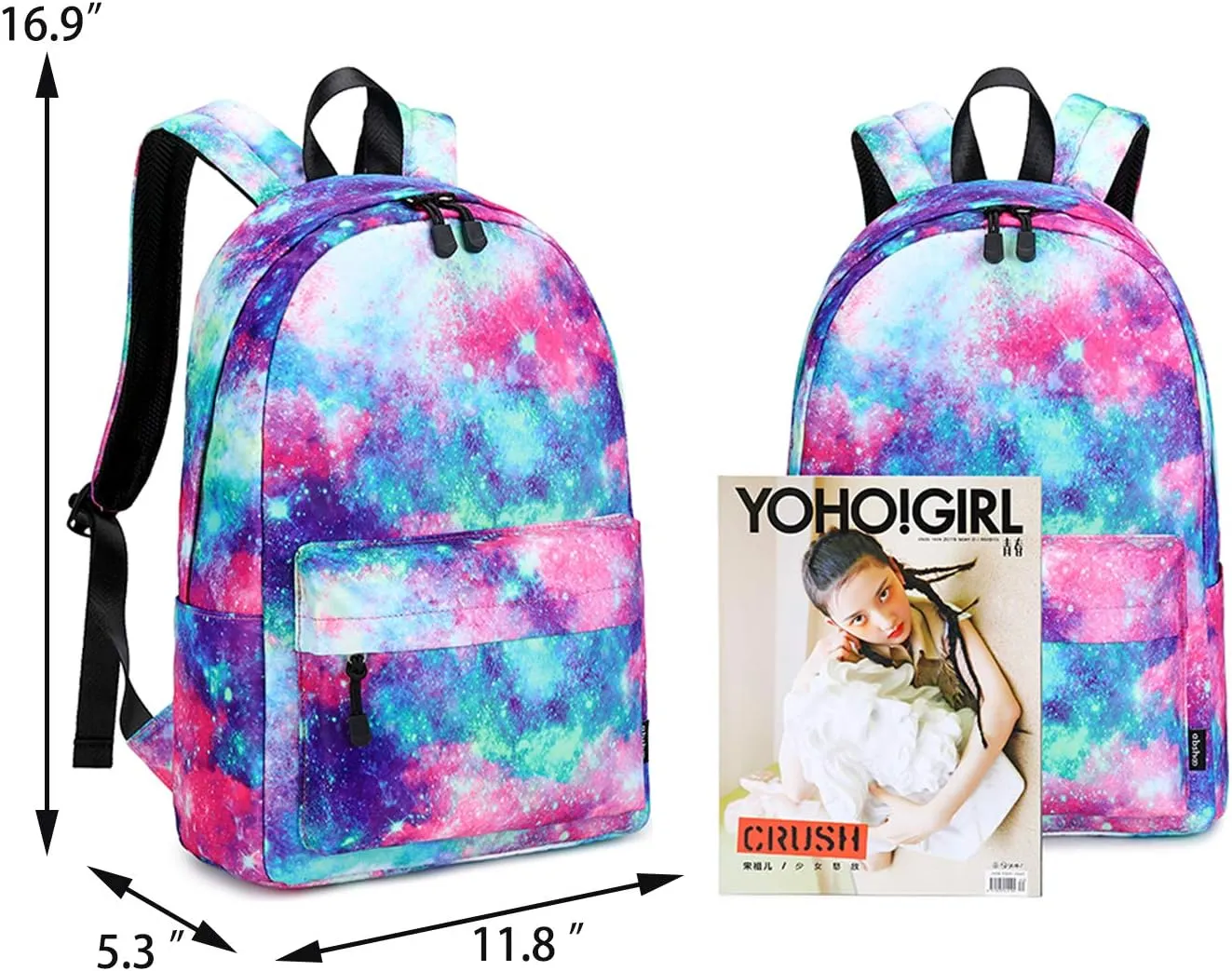 Abshoo Lightweight Water Resistant Backpacks for Teen Girls School Backpack with Lunch Bag