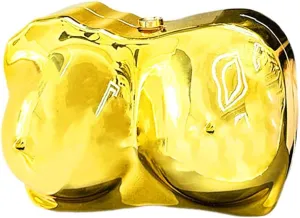 Acrylic Clutch Purse for Women Fashion Metallic Acrylic Evening Bag Unique Evening Handbag for Wedding Party Prom