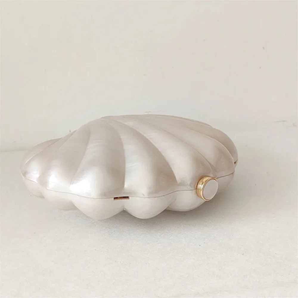 Acrylic Shell Clutch Bag