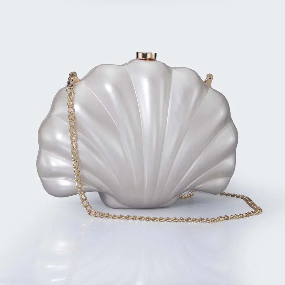 Acrylic Shell Clutch Bag