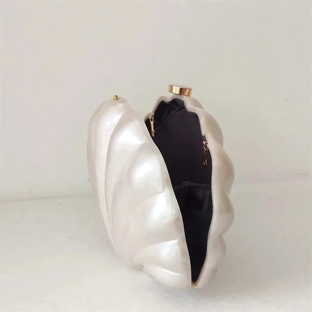 Acrylic Shell Clutch Bag