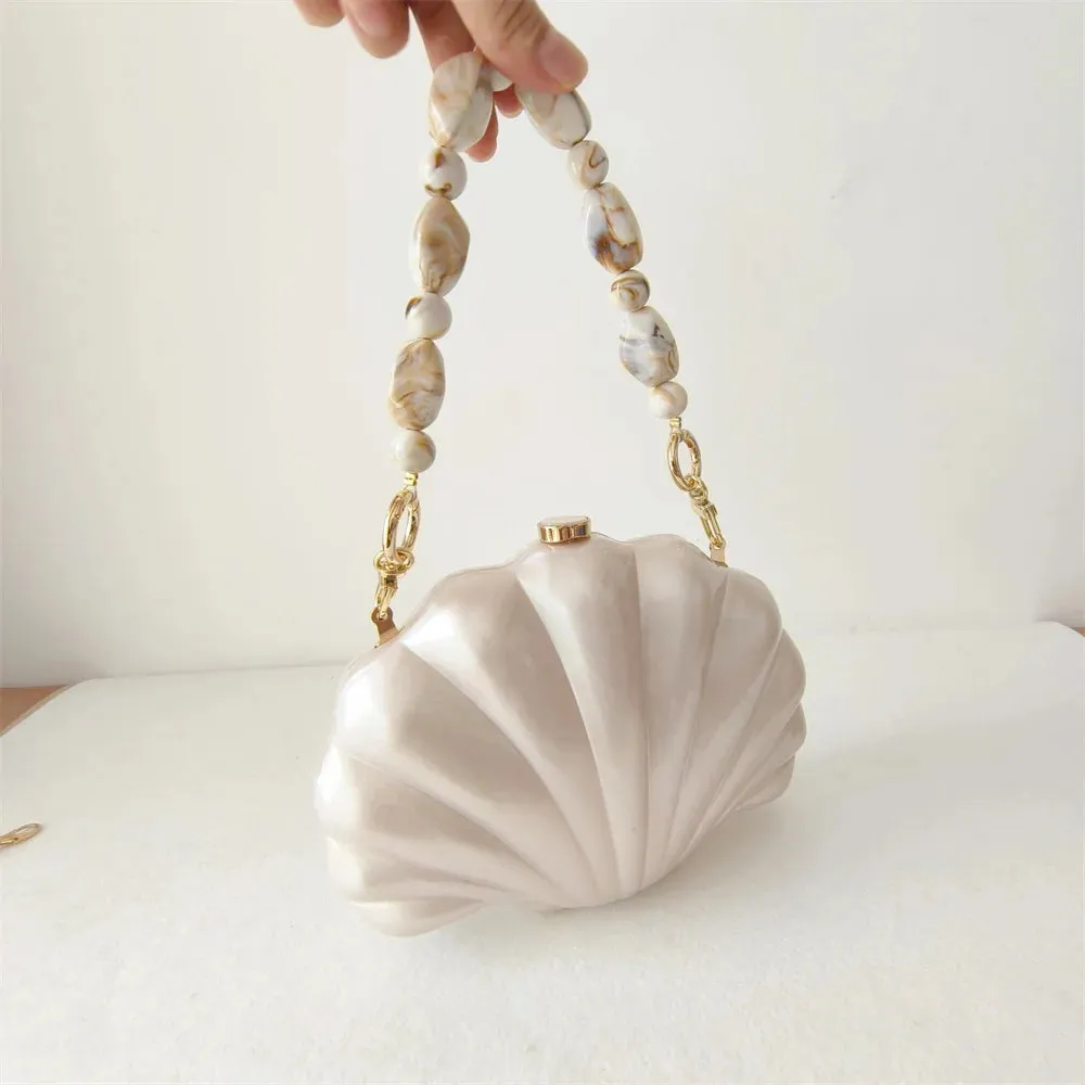 Acrylic Shell Clutch Bag