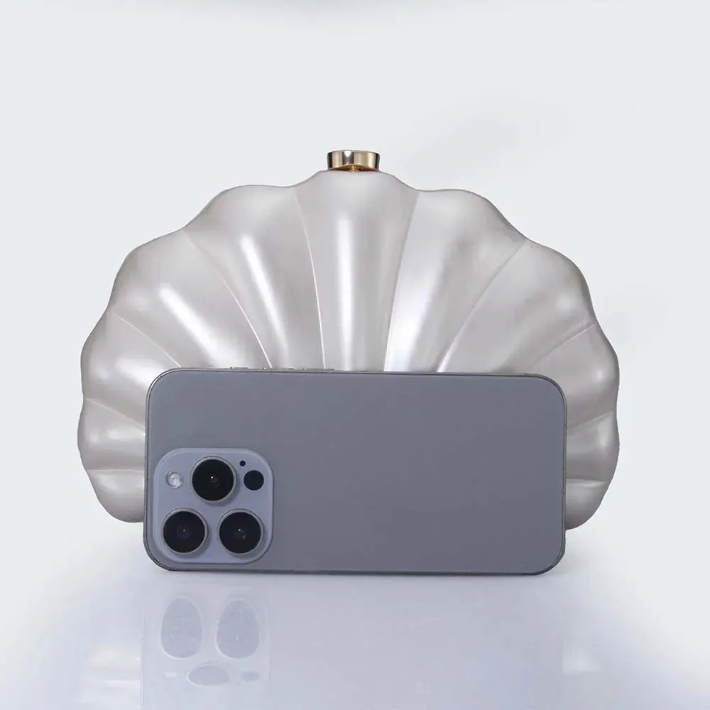Acrylic Shell Clutch Bag