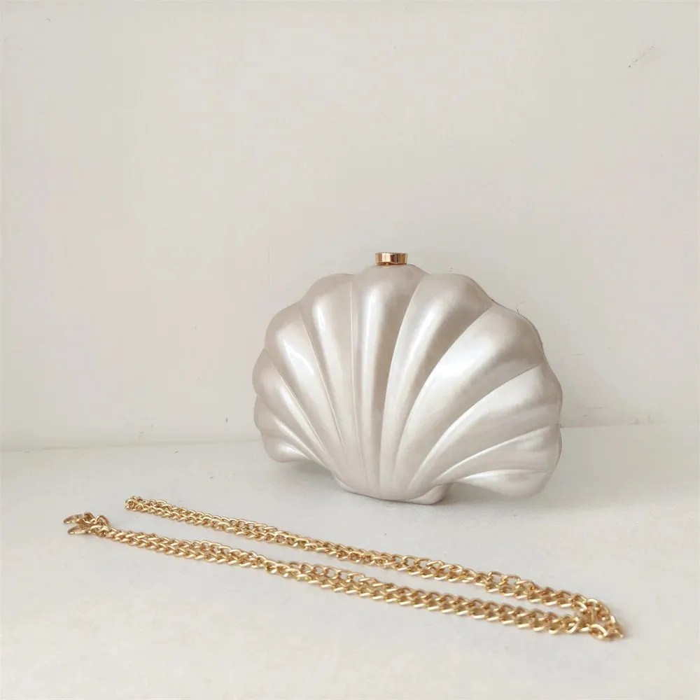 Acrylic Shell Clutch Bag