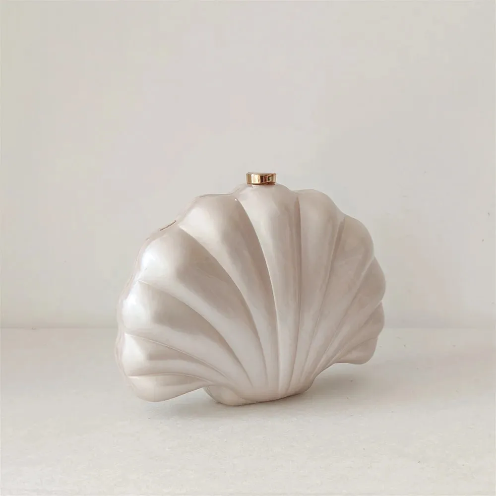 Acrylic Shell Clutch Bag