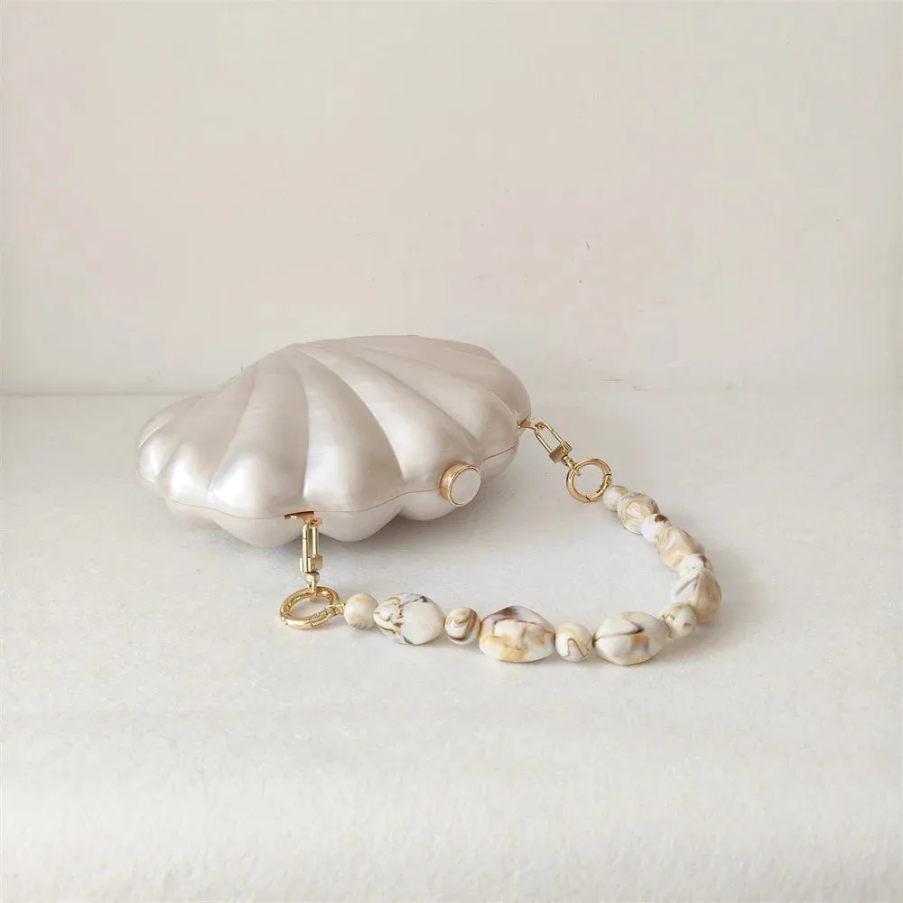 Acrylic Shell Clutch Bag