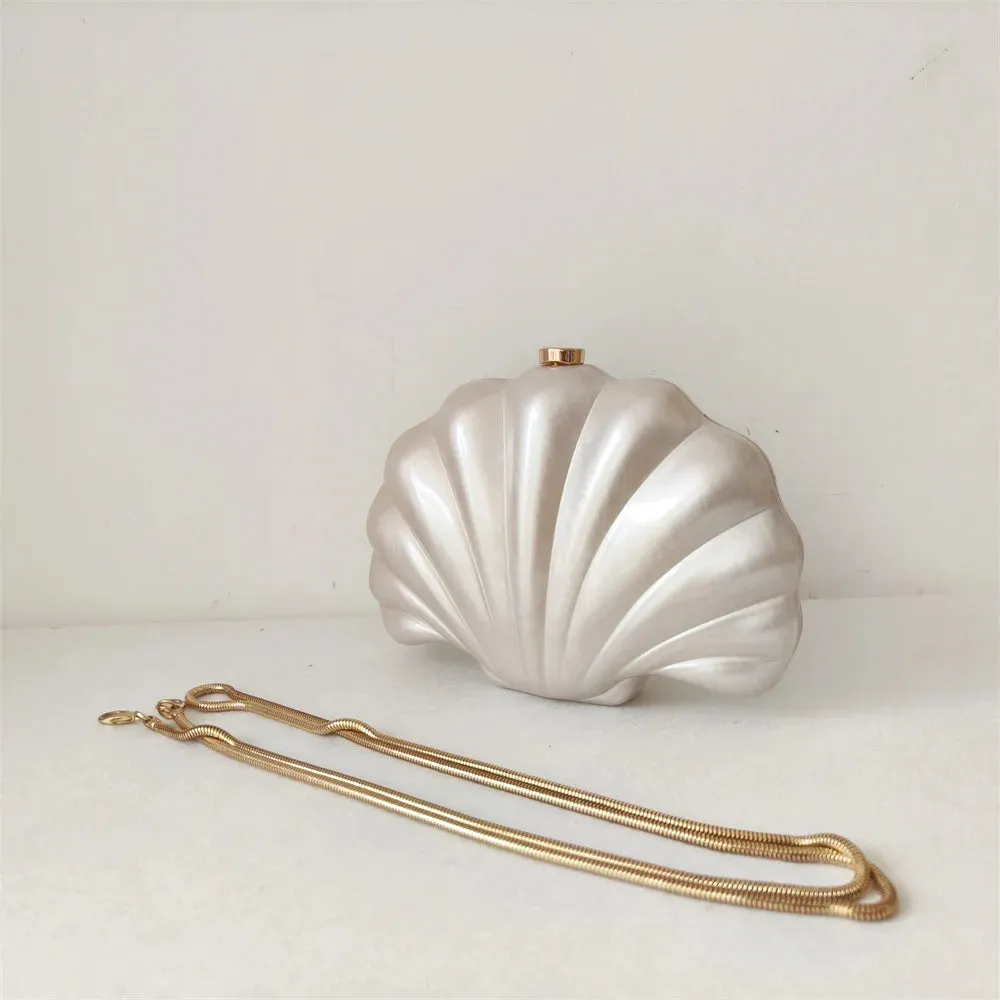 Acrylic Shell Clutch Bag