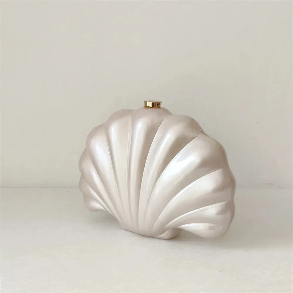 Acrylic Shell Clutch Bag