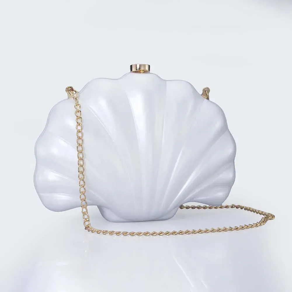 Acrylic Shell Clutch Bag