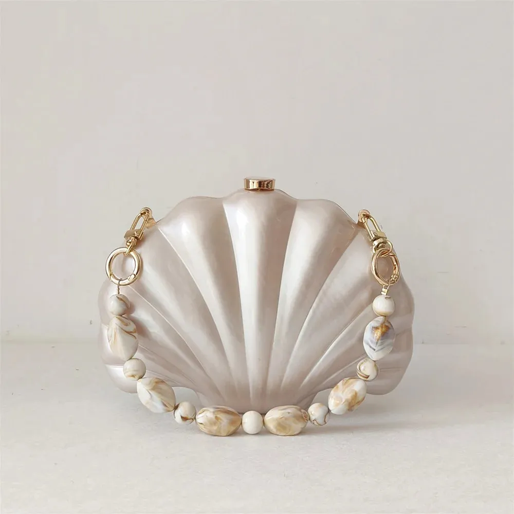 Acrylic Shell Clutch Bag