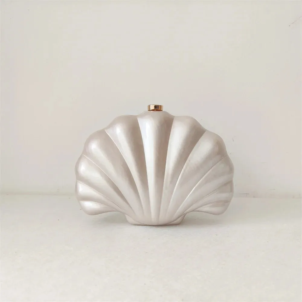 Acrylic Shell Clutch Bag