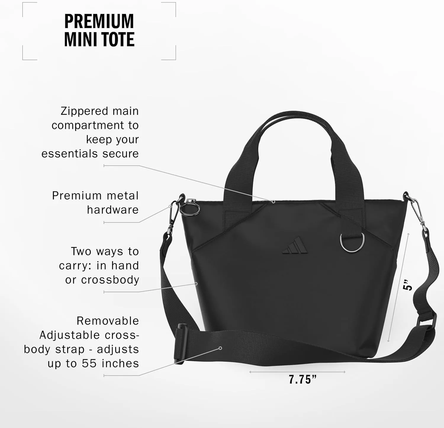 adidas Mini Tote for Women, Small Crossbody Bag
