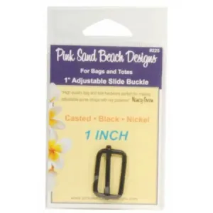 Adjustable Slide Buckle in Black Nickel