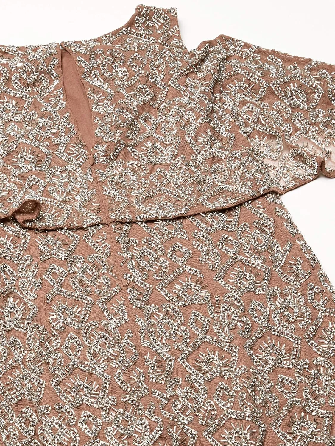 Aidan Mattox Women's Beaded Cold Shoulder Cocktail Dress