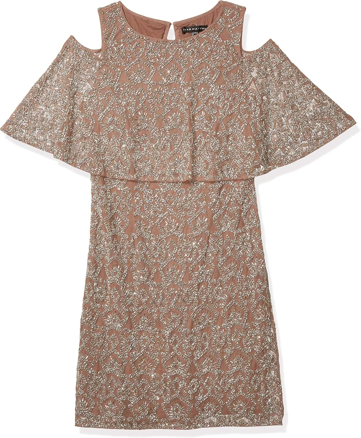 Aidan Mattox Women's Beaded Cold Shoulder Cocktail Dress