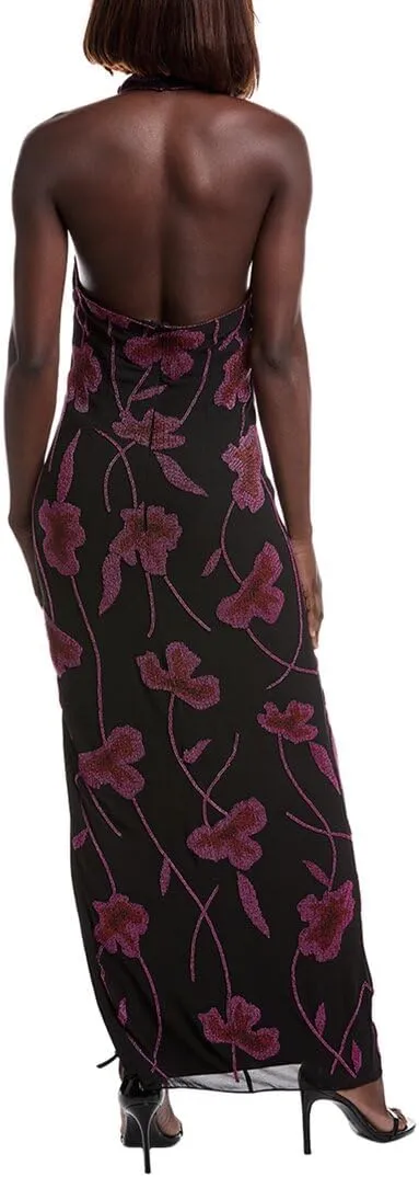 Aiden Mattox Halter Maxi Dress