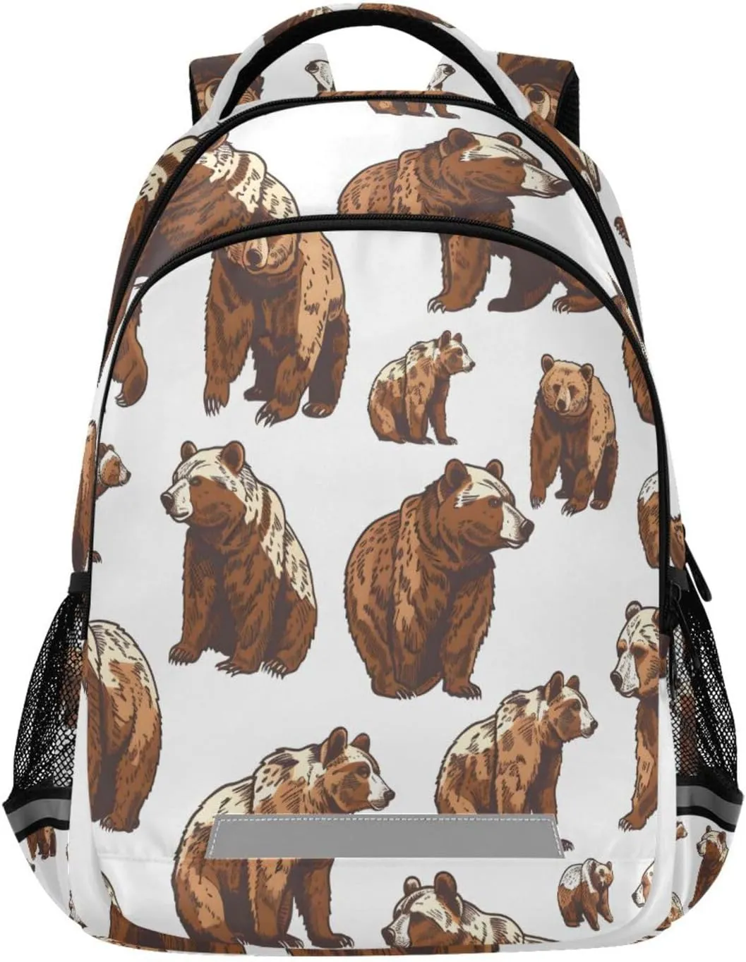 ALAZA Cute Grizzly Bears Backpacks Travel Laptop Daypack School Book Bag for Men Women Teens Kids