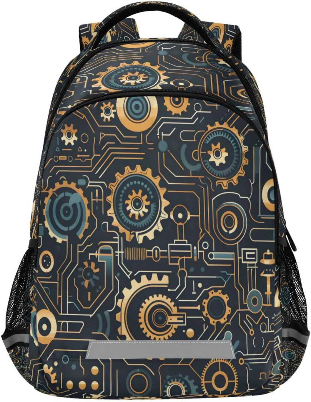 ALAZA Machinery Pattern Backpacks Travel Laptop Daypack School Book Bag for Men Women Teens Kids