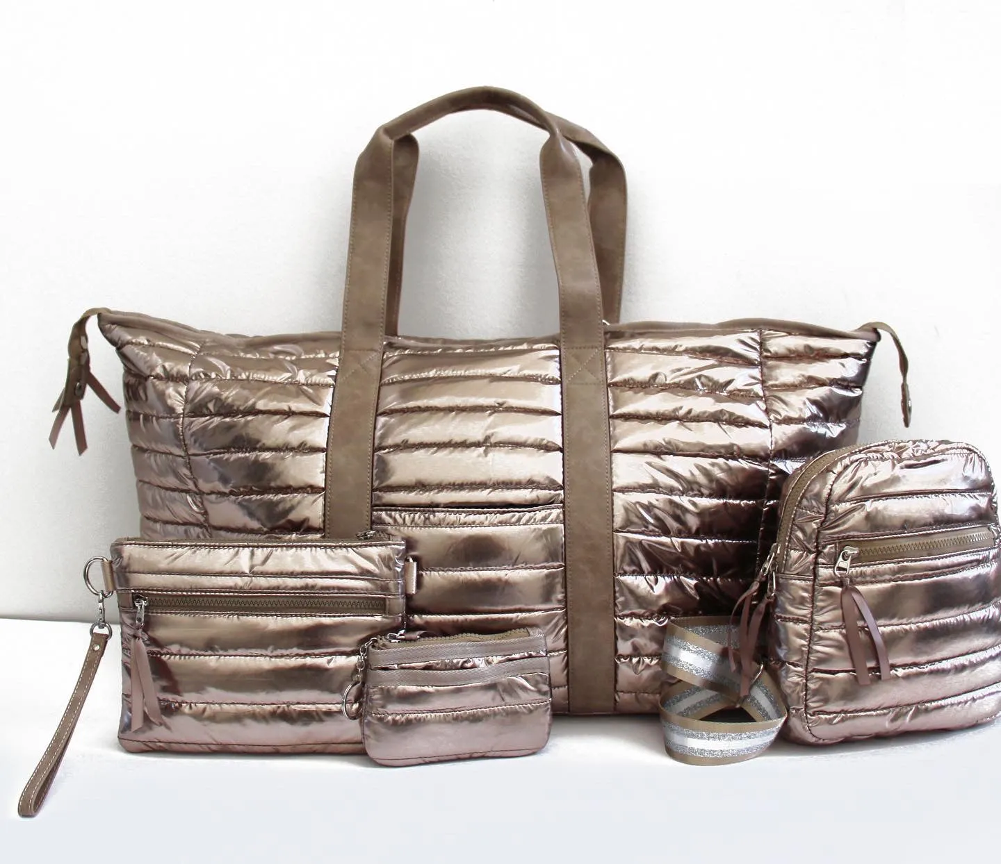 Allie Puffer 4-in-1 Bag Gold