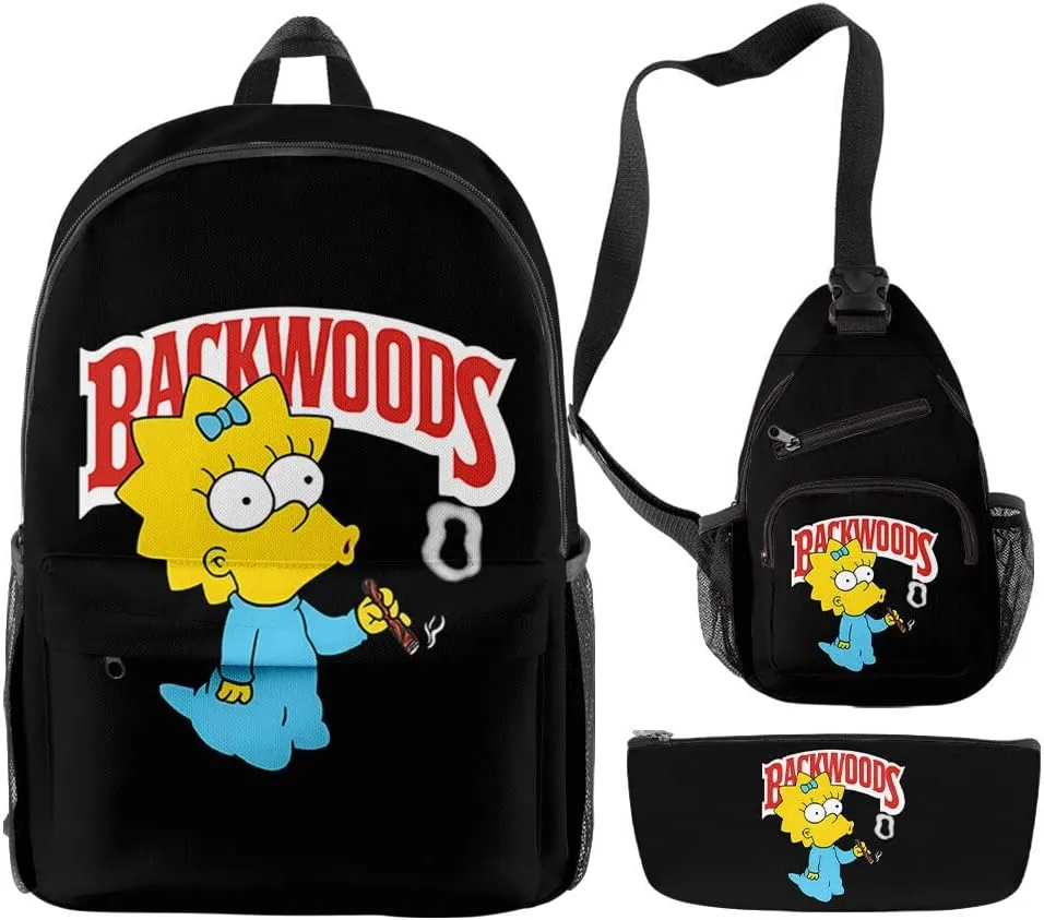 Anime Backpacks Casual Laptop Backpack Travel Bags for Men Women