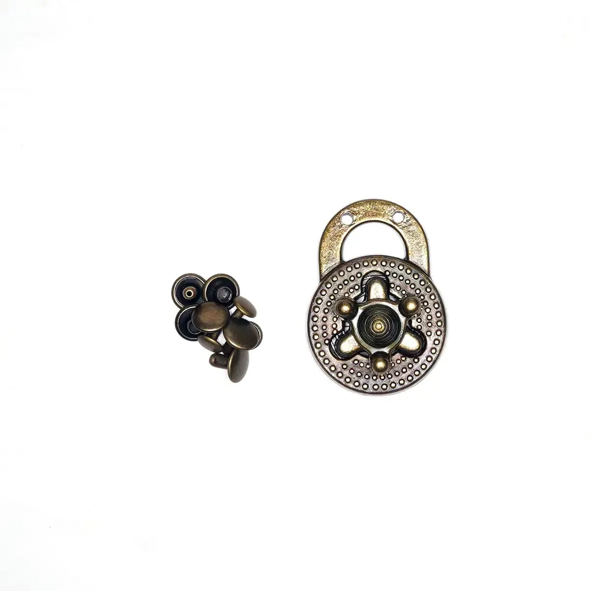 Antique Brass Turn Lock