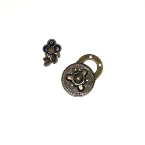 Antique Brass Turn Lock