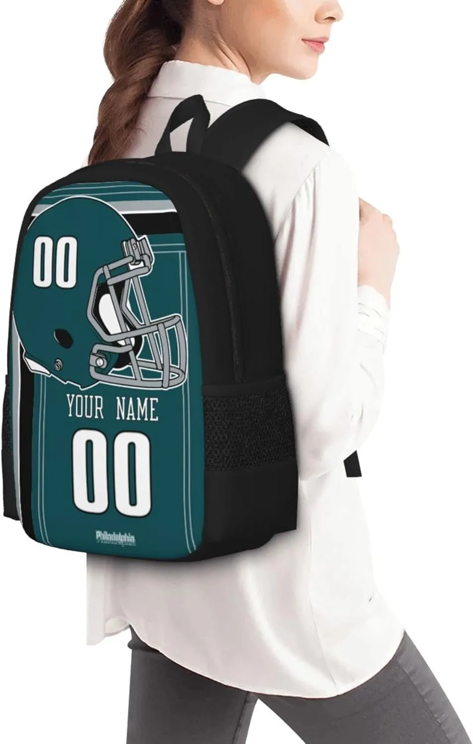 ANTKING Philadelphia Backpack Customized High capacity Personalized Any Name and Number Fans Gifts for Kids Men