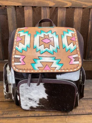 Aztec Tooled Backpack