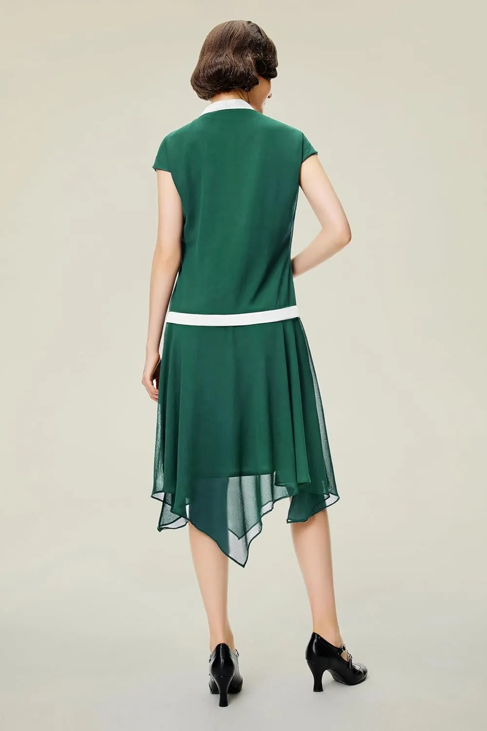 BABEYOND Gatsby Dress for Women - Chiffon Flapper Dress Low-Waist 1920s Roaring 20s Great Gatsby Party