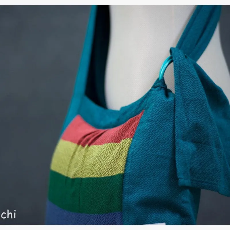 Babywearing Bag - Cyan Rainbow