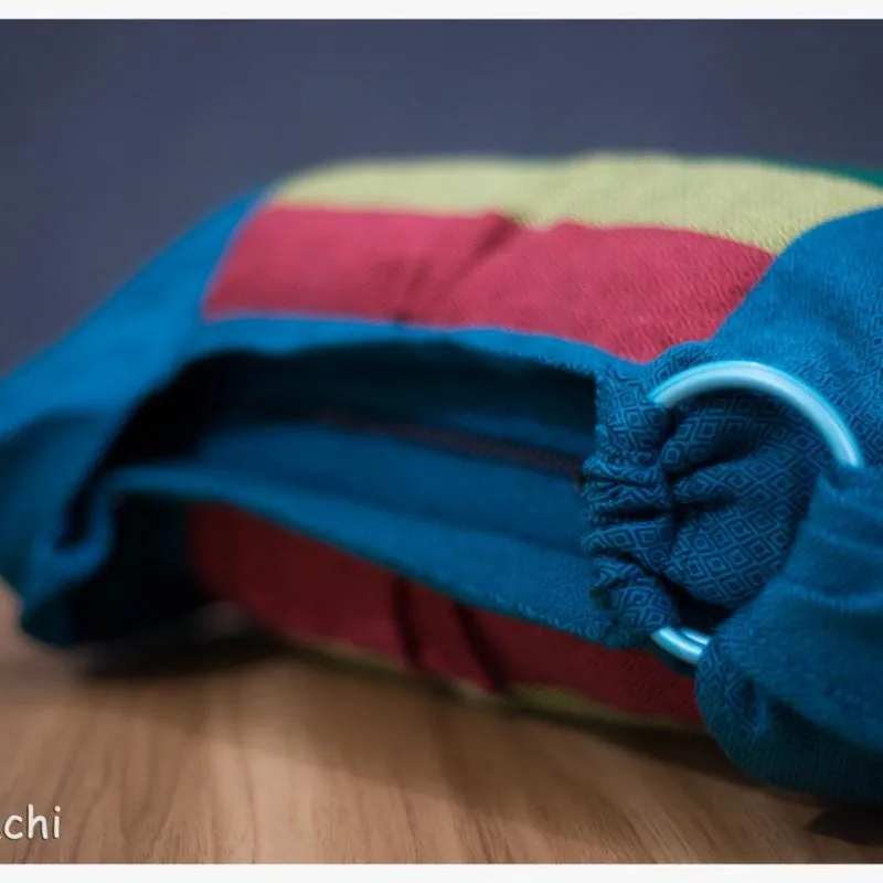 Babywearing Bag - Cyan Rainbow