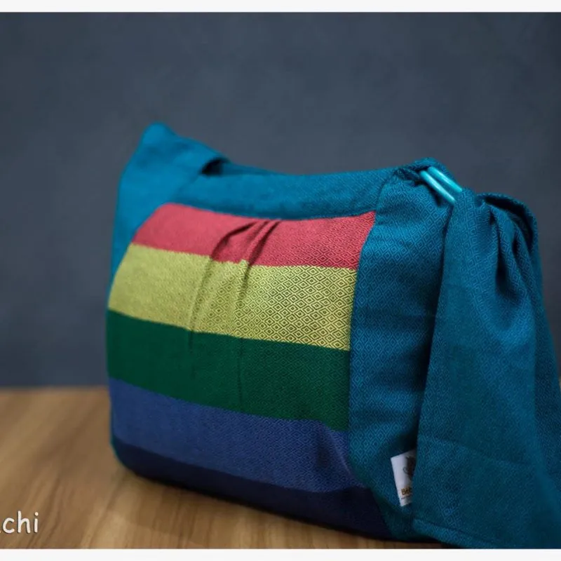 Babywearing Bag - Cyan Rainbow