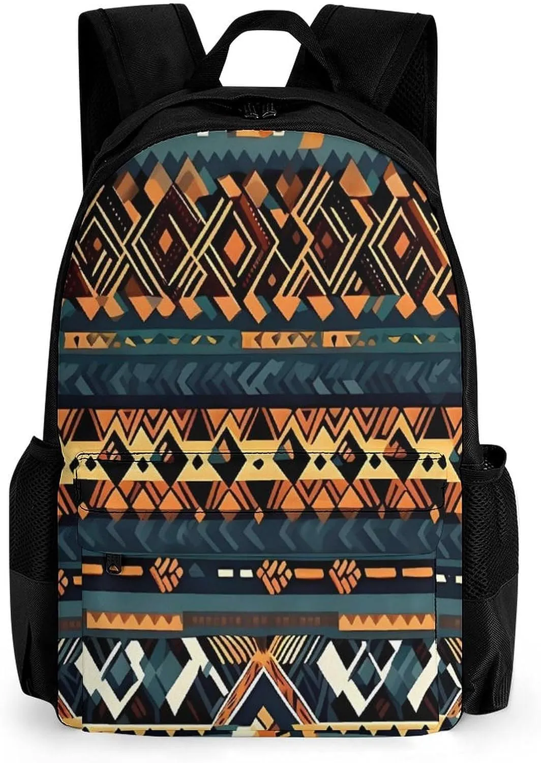 Backpack with Pocket Backpacks African Tribal Ethnic Texture Printed Travel Backpack Lightweight Outdoor Travel Gym Events Bag