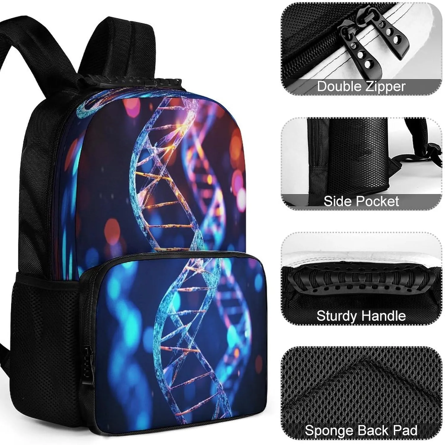 Backpacks DNA Genetic Helix Travel Bag Business Work Laptop Backpack