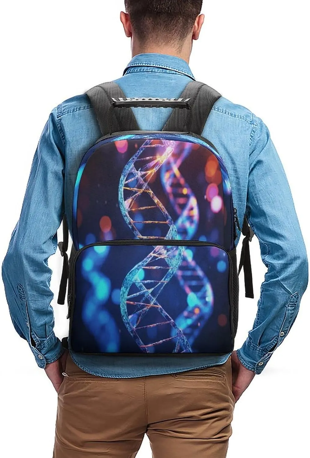 Backpacks DNA Genetic Helix Travel Bag Business Work Laptop Backpack