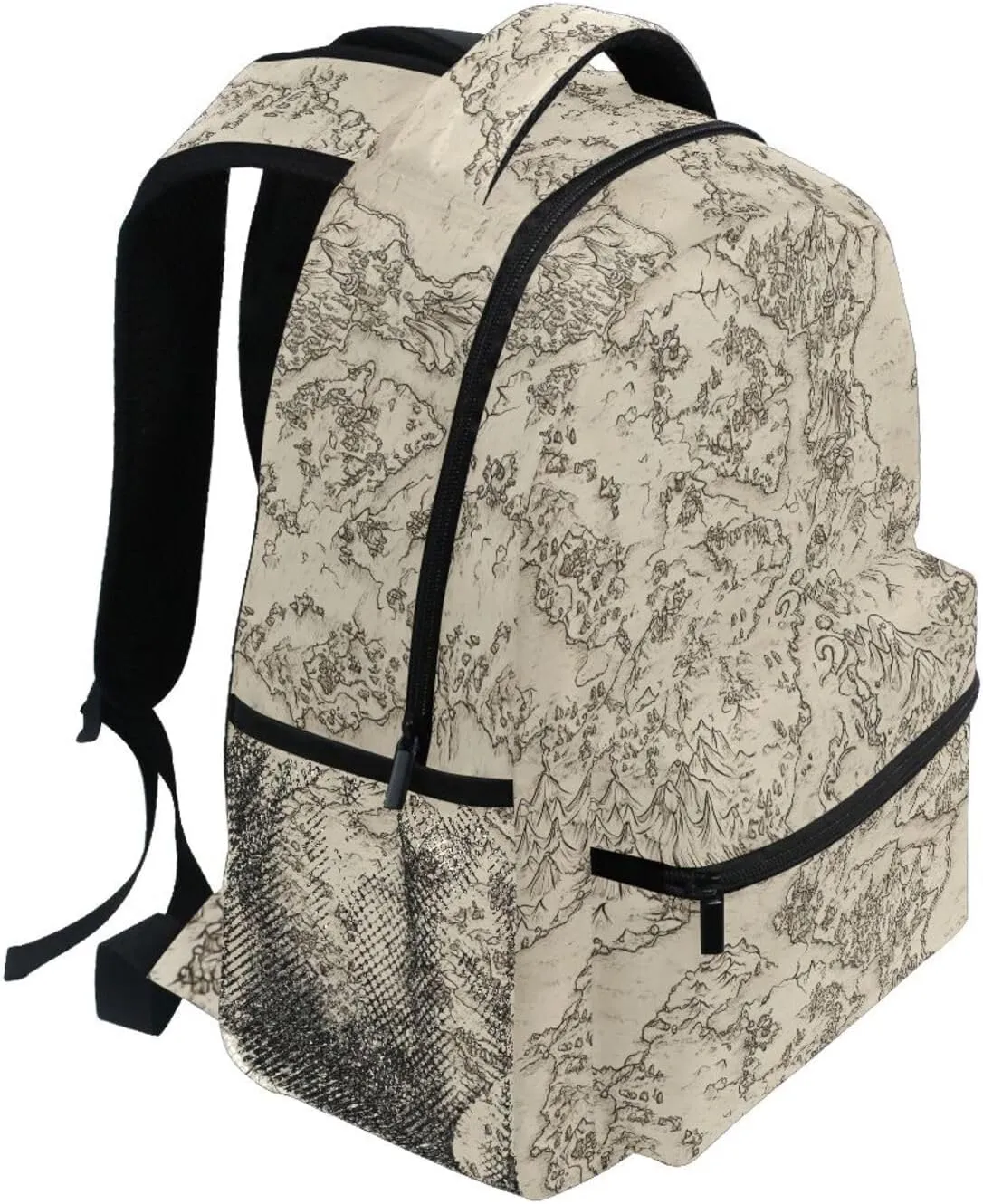 Backpacks for Women Men Fashion Sports Backpack with Chest Strap Gift Men & Women Game Map