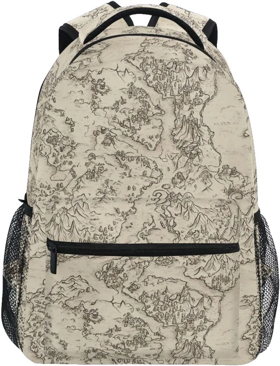 Backpacks for Women Men Fashion Sports Backpack with Chest Strap Gift Men & Women Game Map