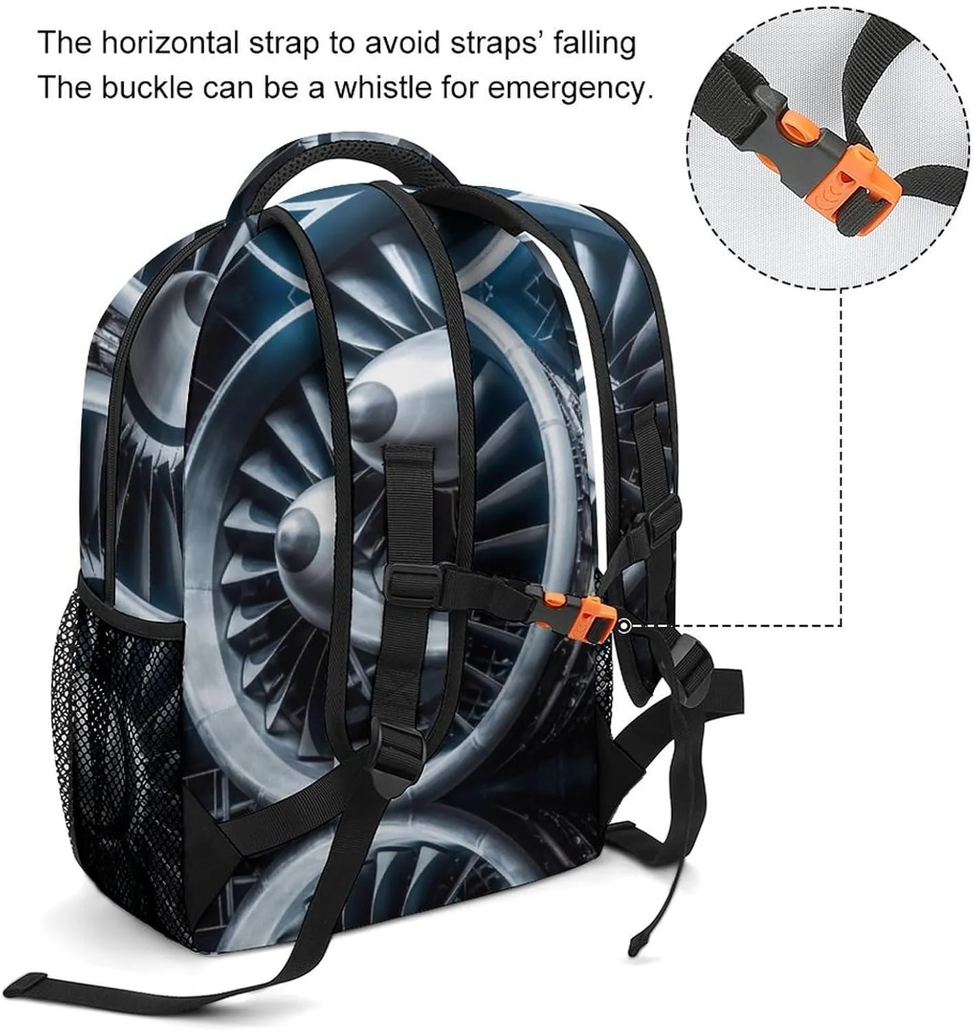 Backpacks Jet Engine Travel Bag Laptop Backpack Casual Daypack for Weekender Business Hiking