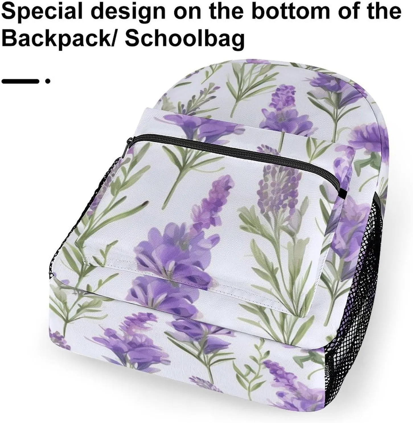 Backpacks Lavender Flowers Travel Bag Laptop Backpack Casual Daypack for Weekender Business Hiking