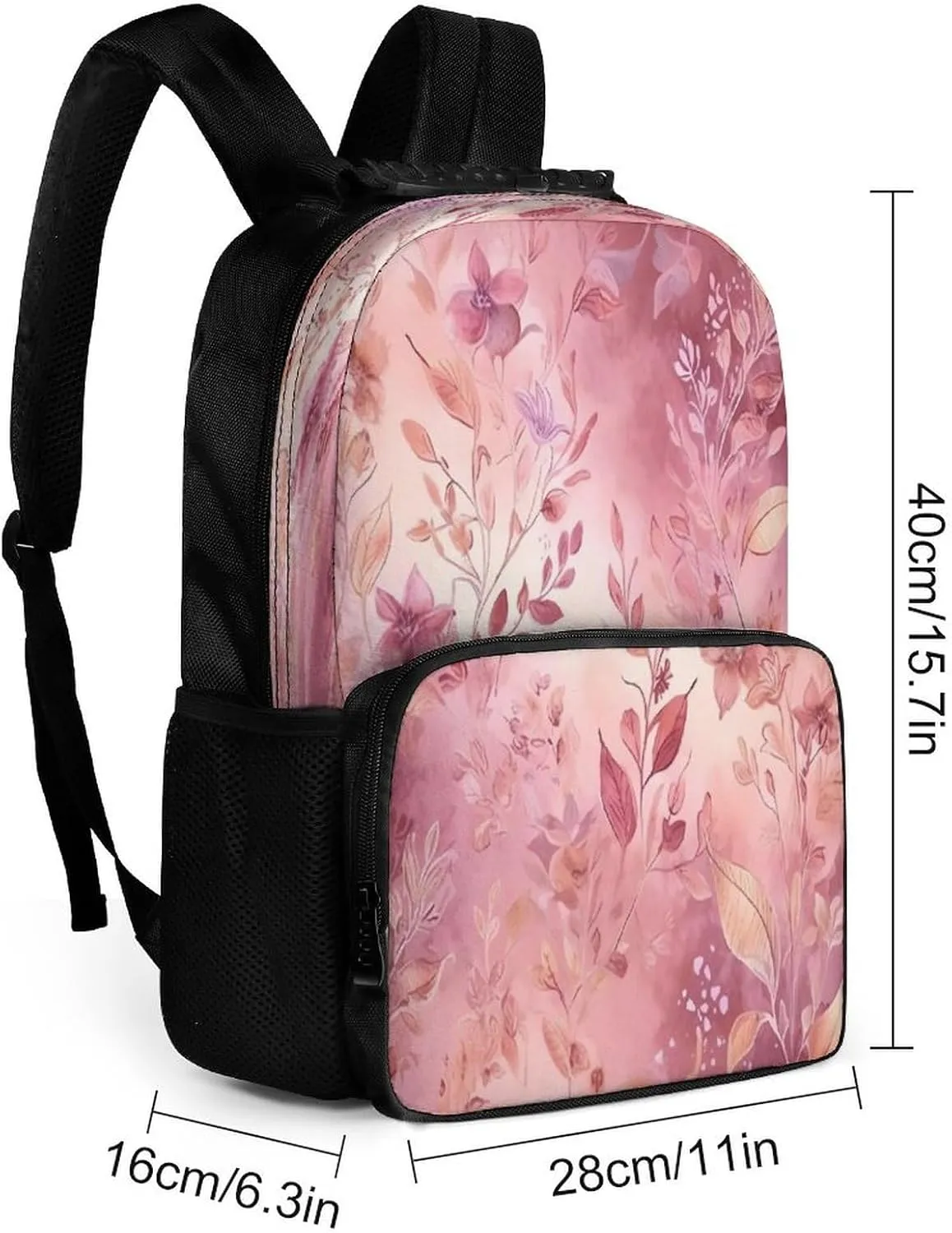 Backpacks Leaves of Flowers Travel Bag Business Work Laptop Backpack