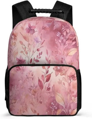 Backpacks Leaves of Flowers Travel Bag Business Work Laptop Backpack