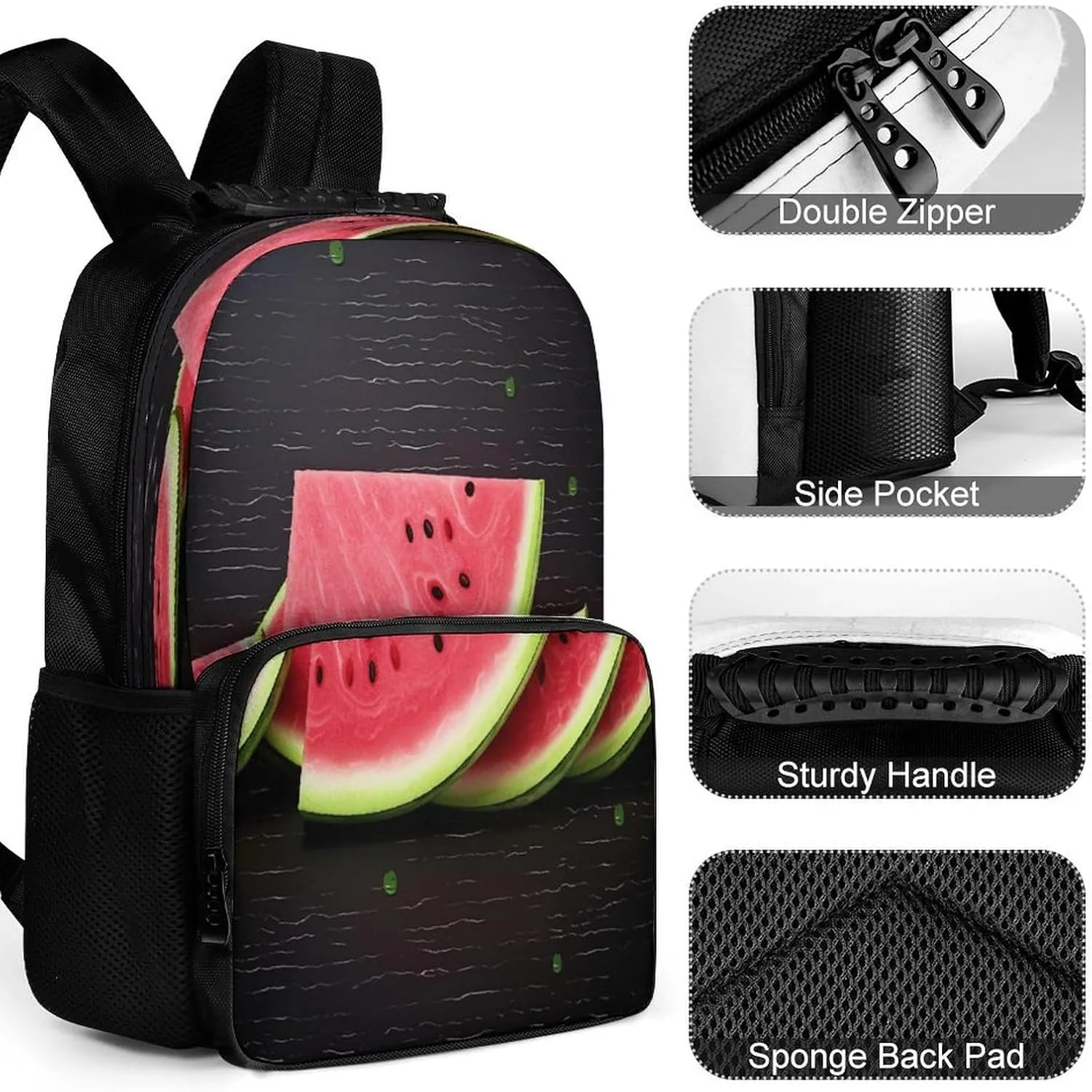 Backpacks Watermelon Fruit Travel Bag Business Work Laptop Backpack