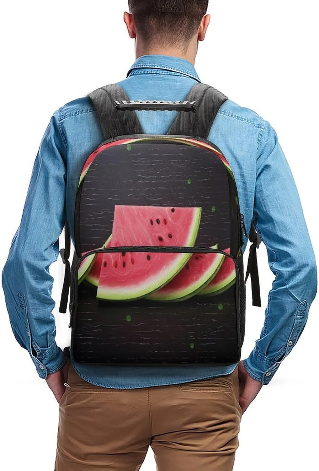 Backpacks Watermelon Fruit Travel Bag Business Work Laptop Backpack